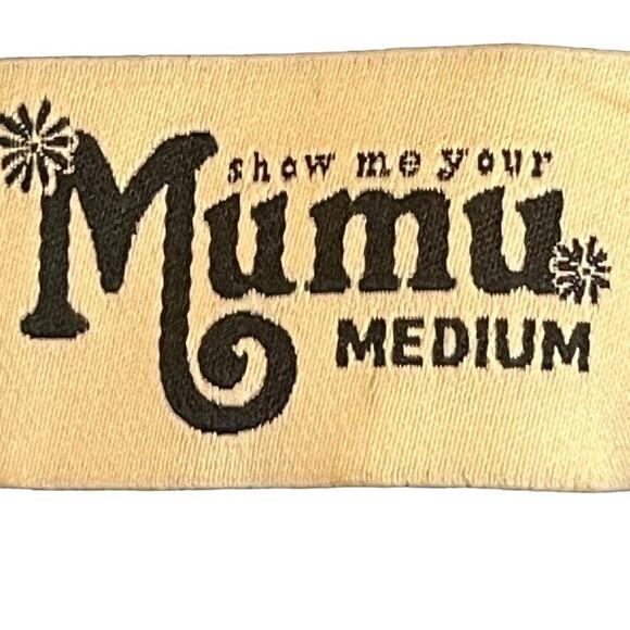 Show Me Your Mumu Womens Navy Fit & Flare V-Neck Mermaid Formal Maxi Dress sz M - Picture 15 of 15